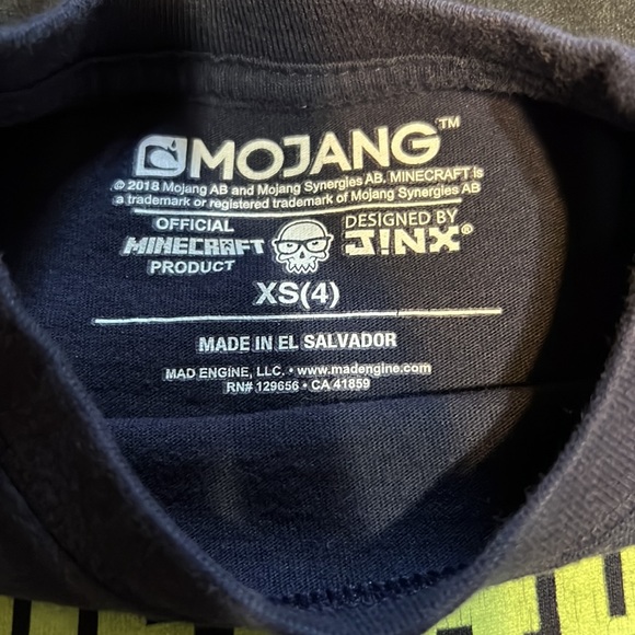 KID BOY MINECRAFT GAMING SHORT SLEEVE GRAPHIC TEE SHIRT - Picture 3 of 4